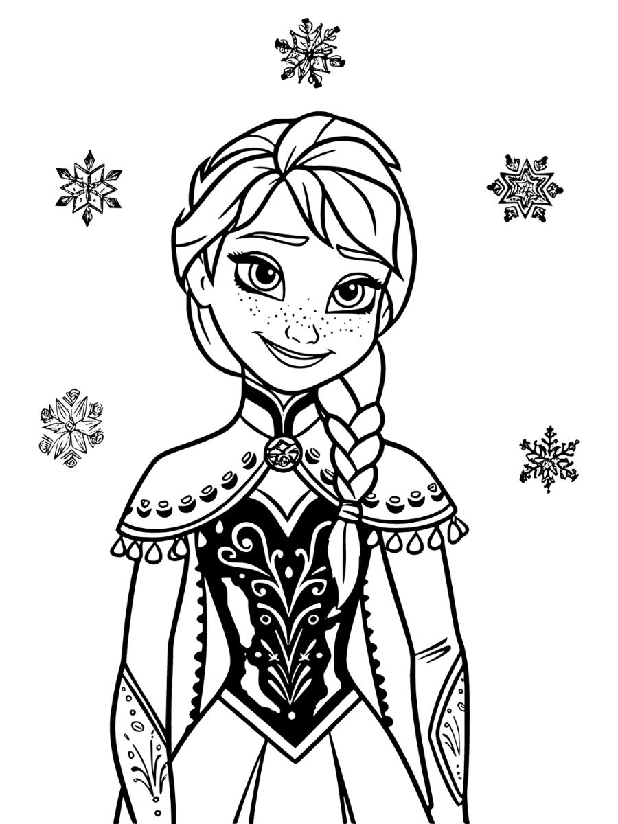 anna coloriage a imprimer