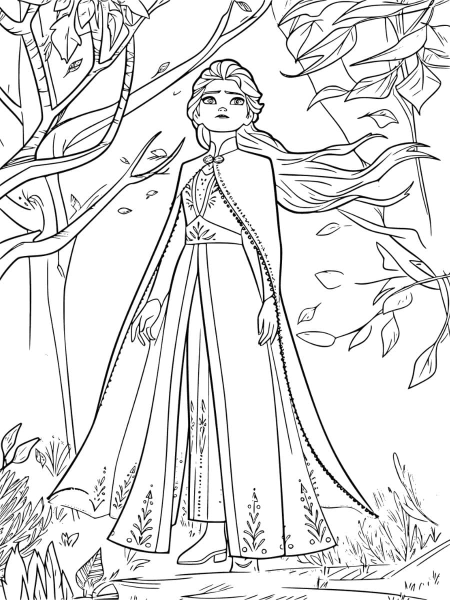 coloriage a imprimer elsa