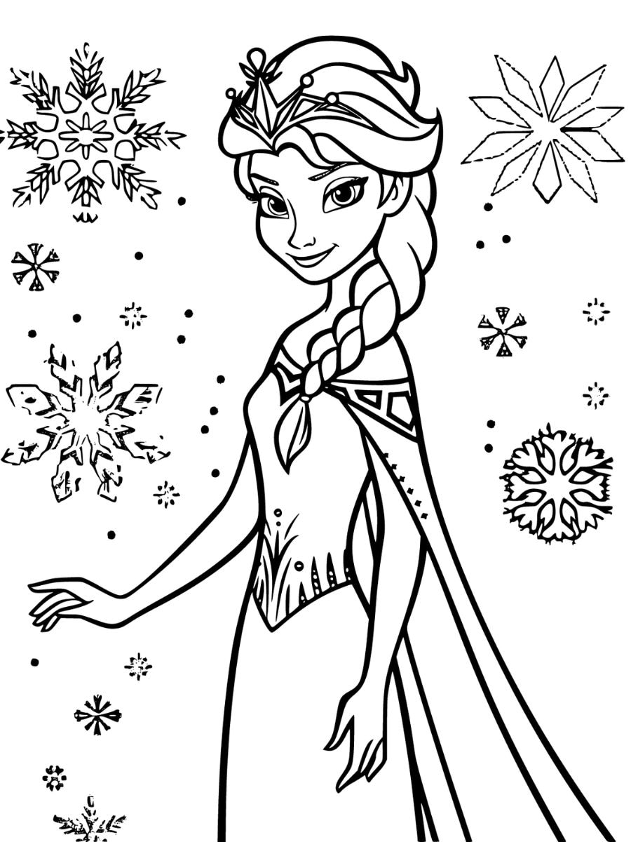 coloriage elsa 2