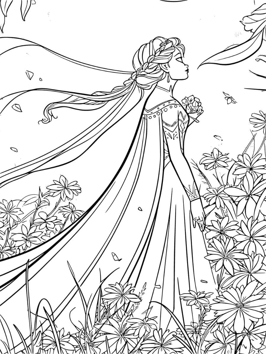 coloriage elsa reine des neiges 2