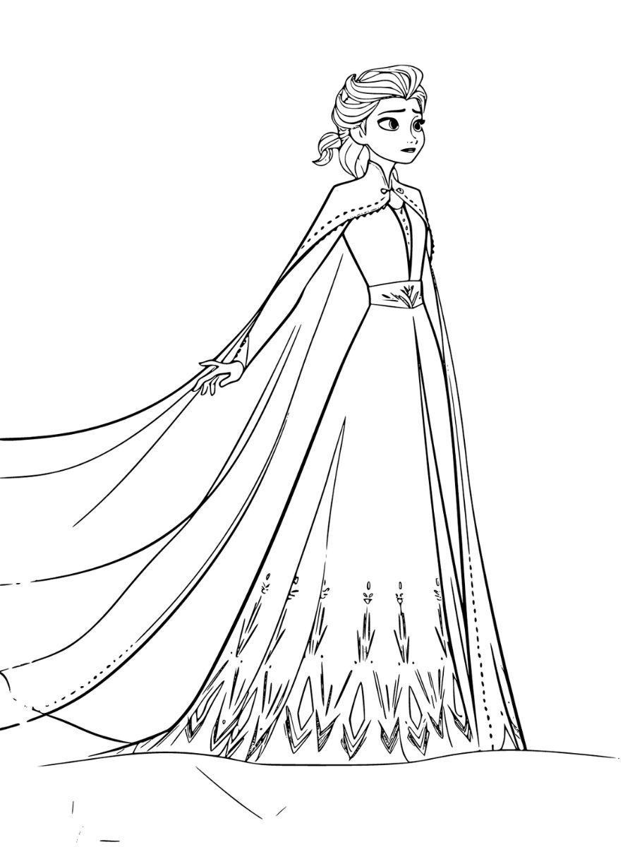 coloriage elsa