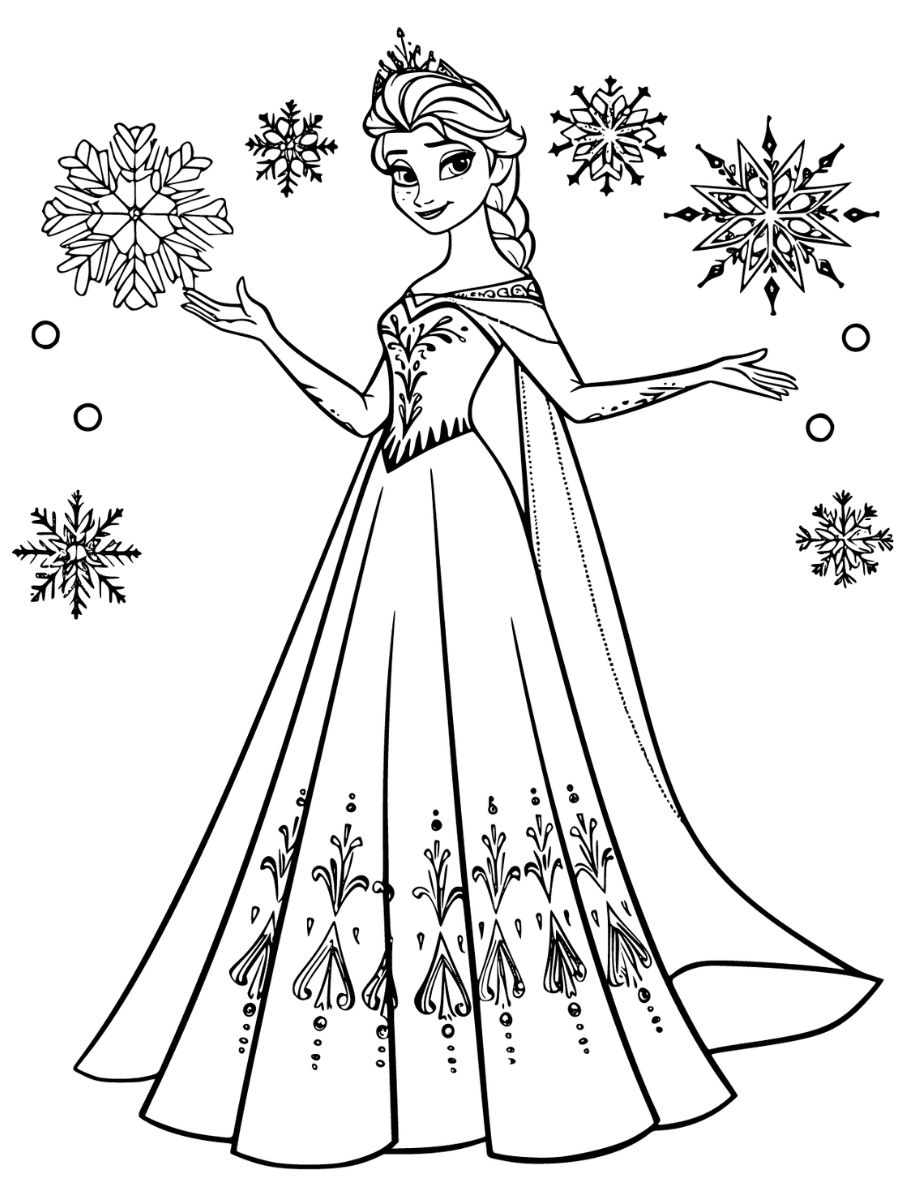 coloriage frozen 2 elsa