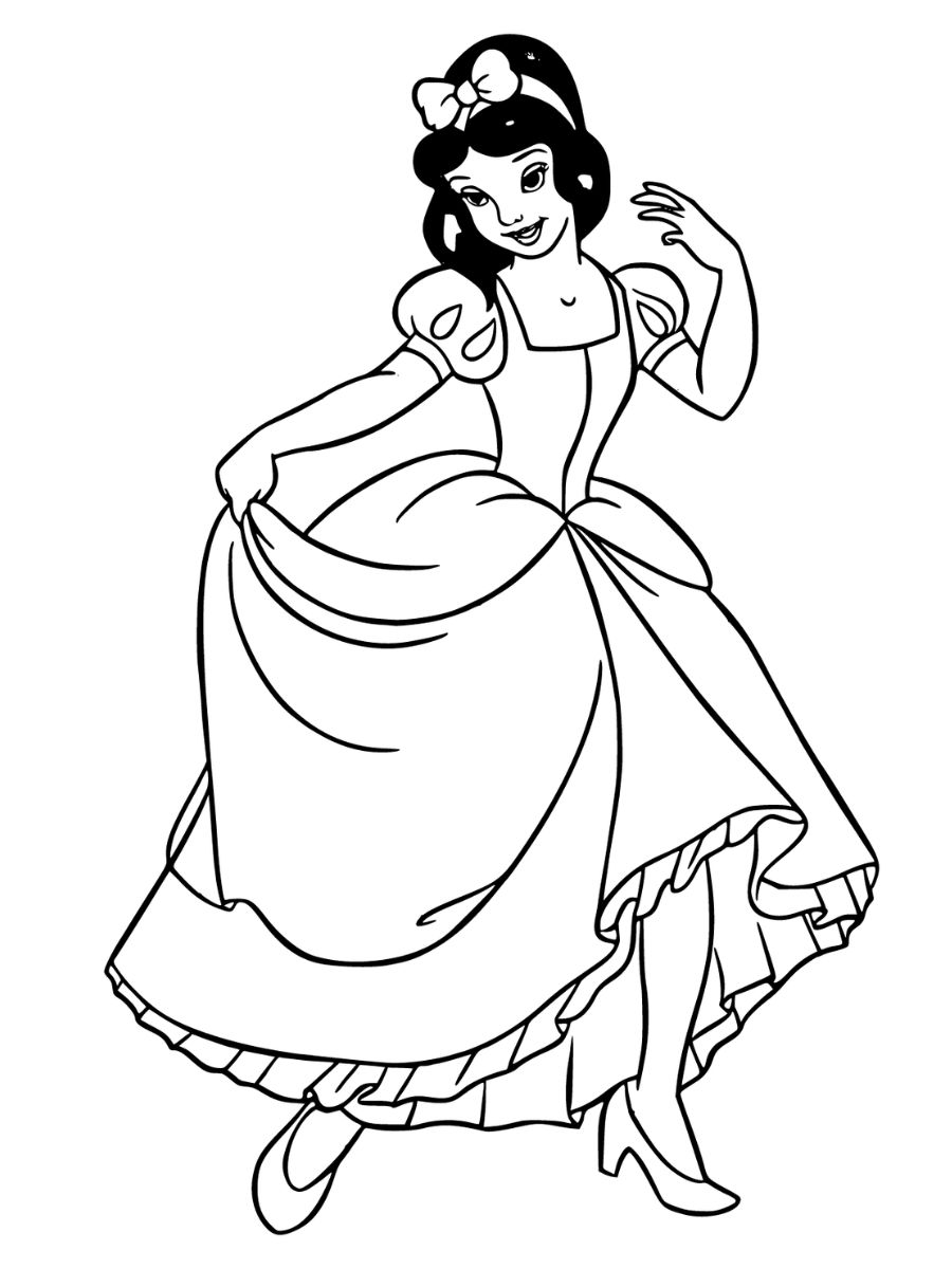 coloriage princesse blanche neige