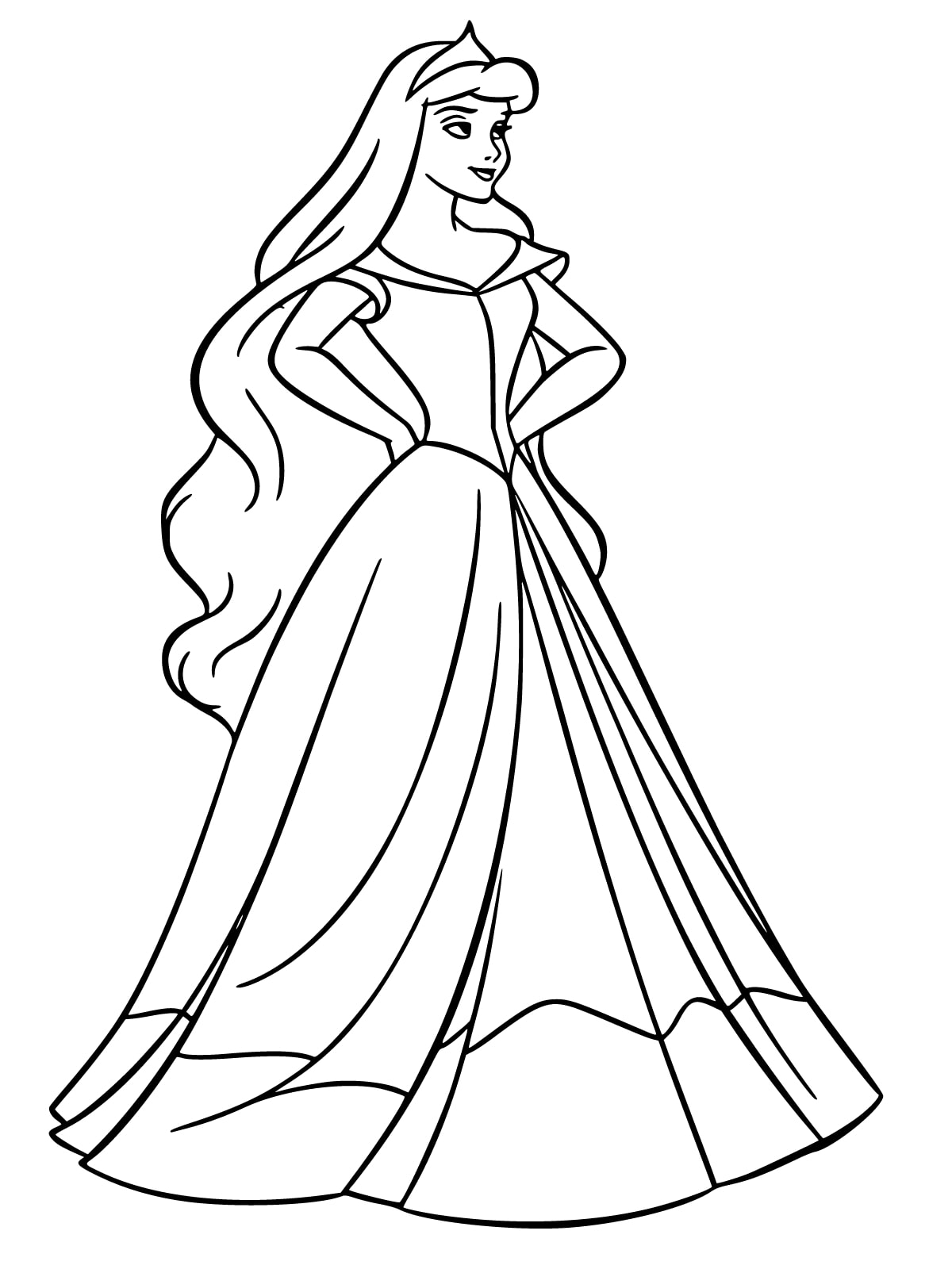 coloriage princesse disney facile