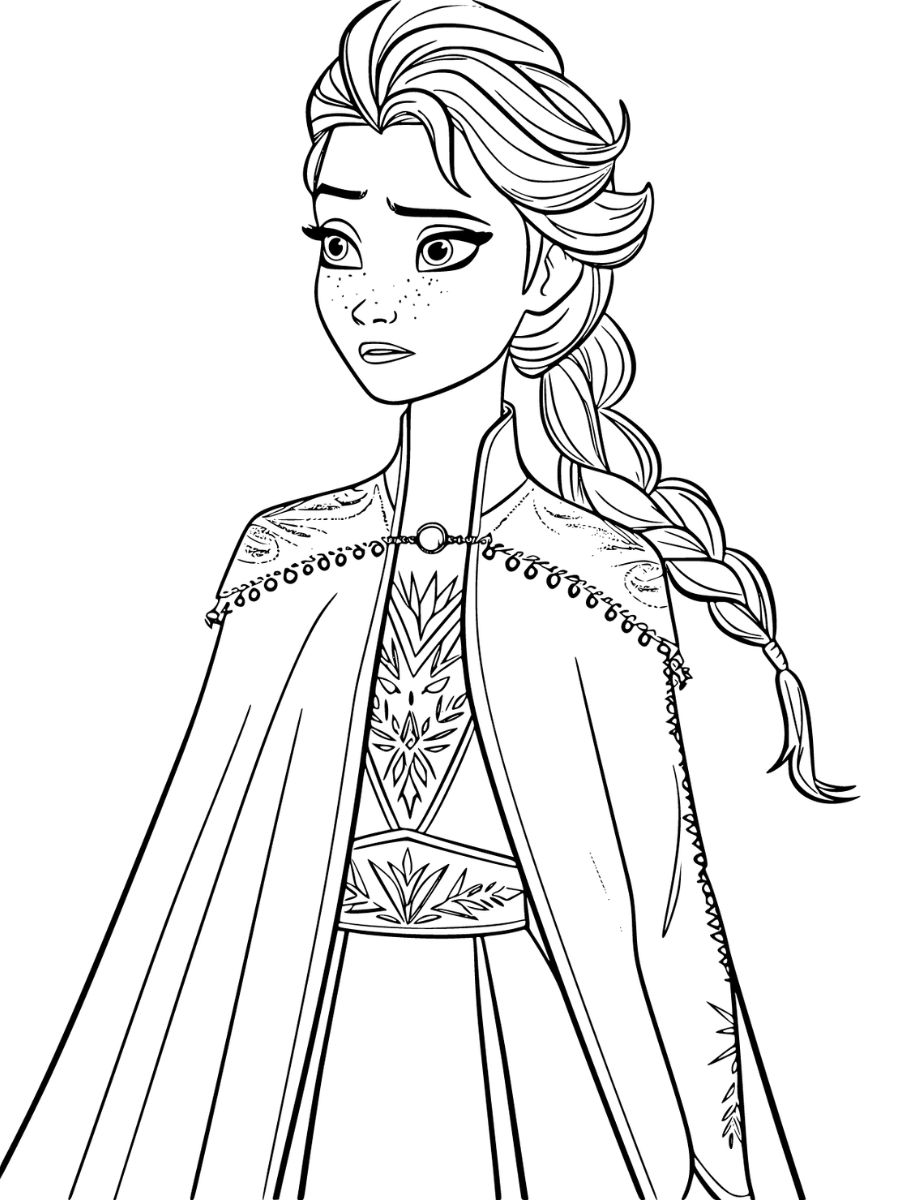 elsa coloriage