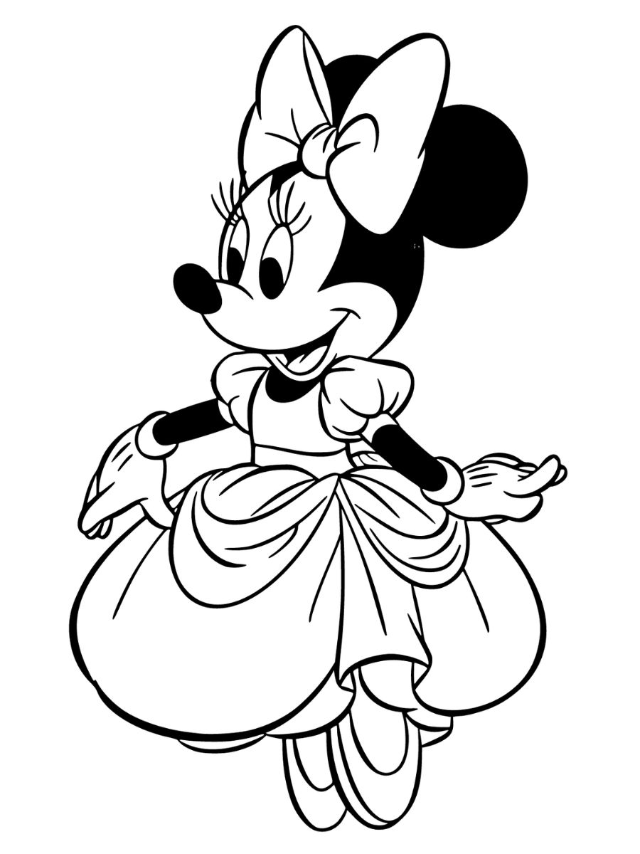 minnie coloriage