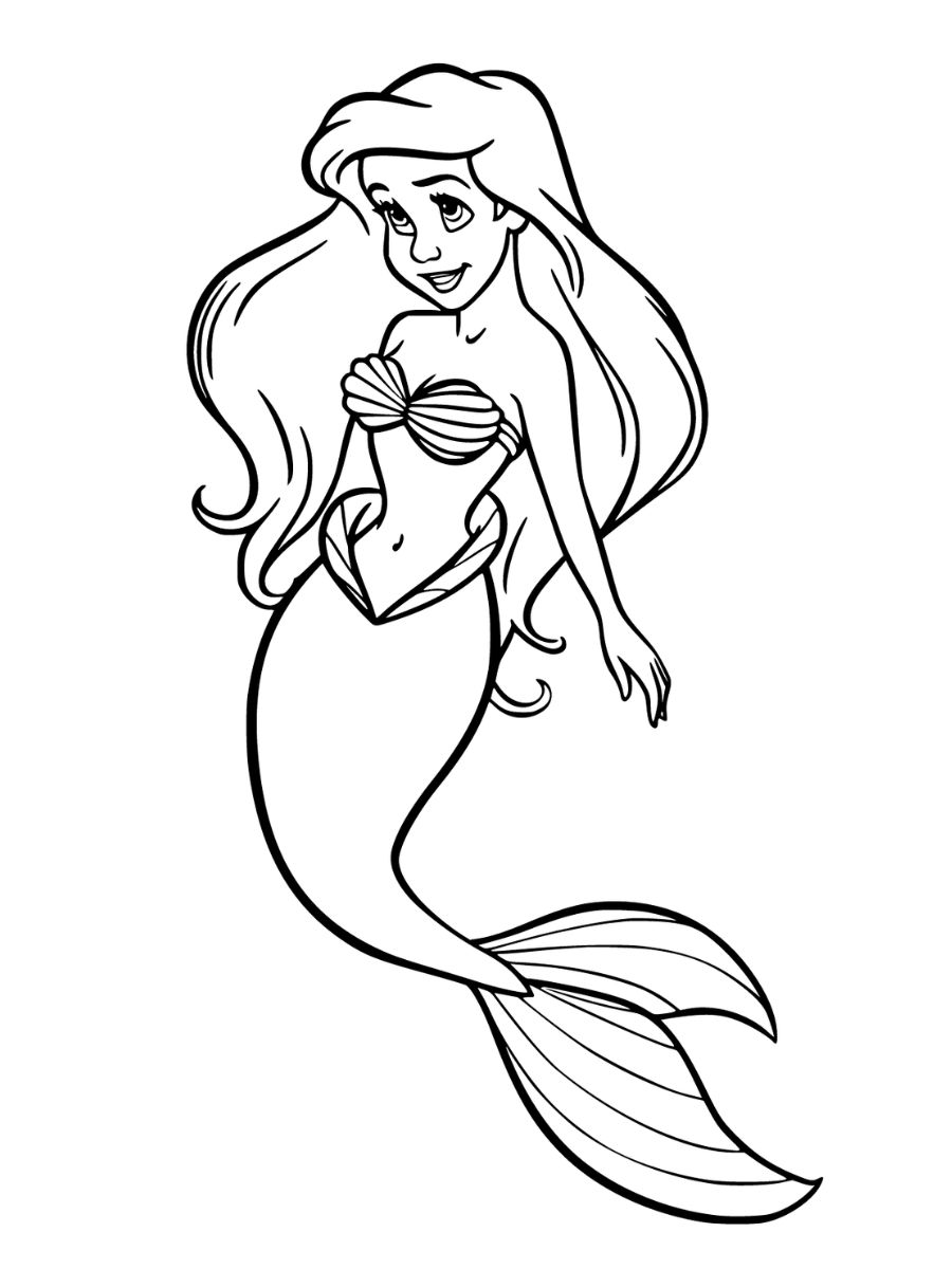 ariel coloriage