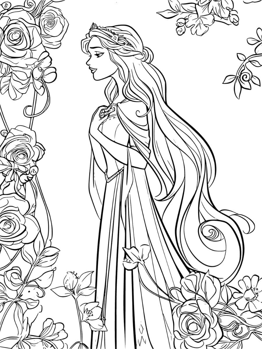 aurore coloriage a imprimer