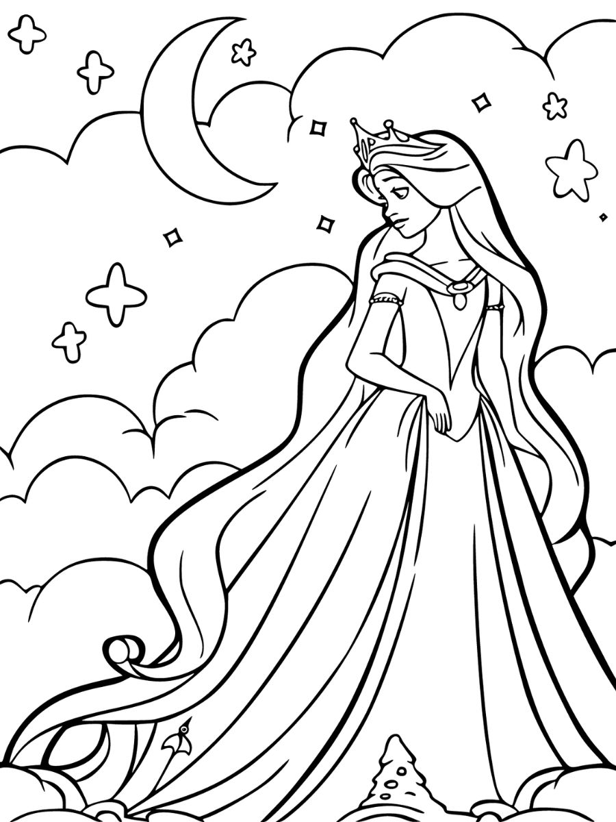 aurore coloriage