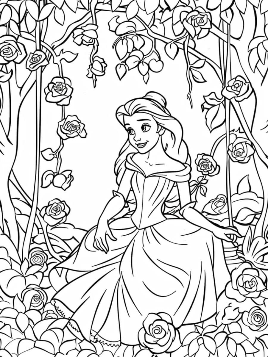 belle princesse coloriage