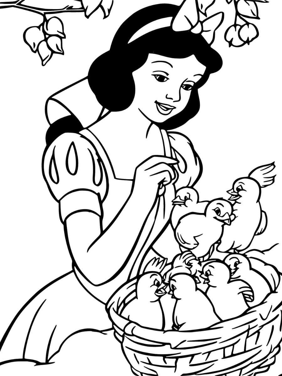 blanche neige coloriages à imprimer