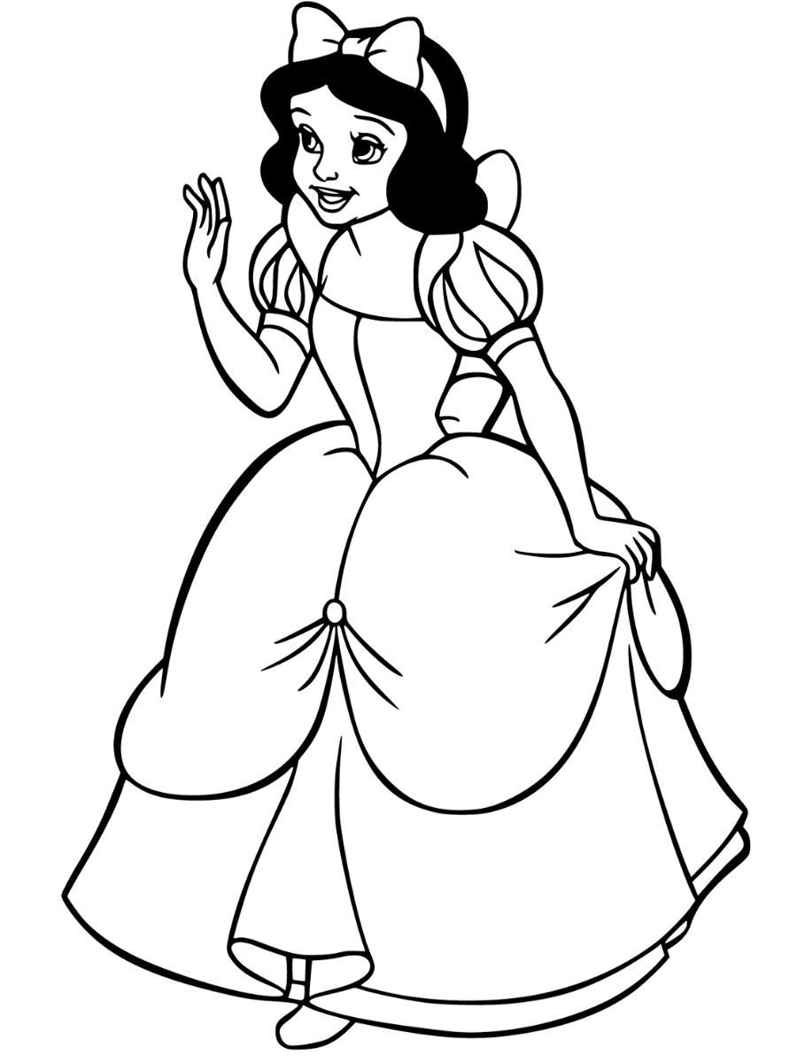 blanche neige coloriages couleur