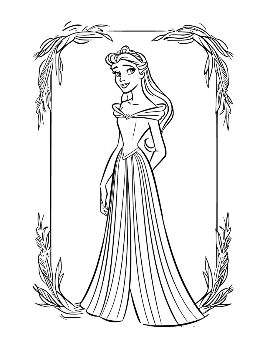 coloriage aurore disney