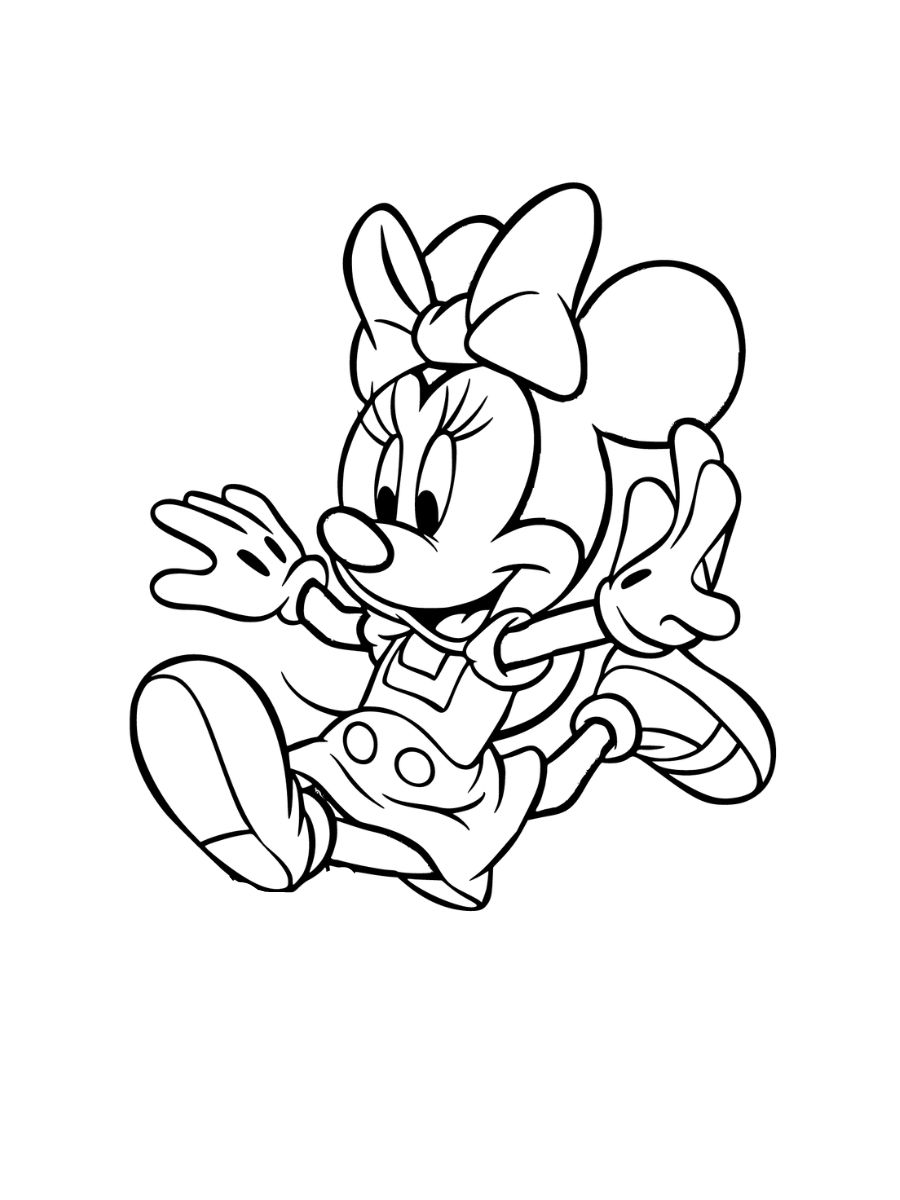 coloriage minnie mouse