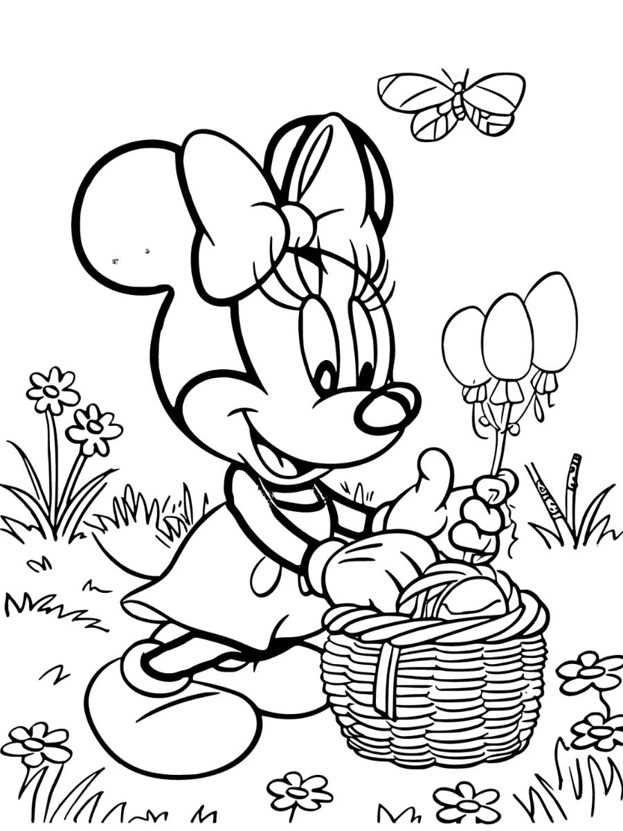 coloriage minnie princesse