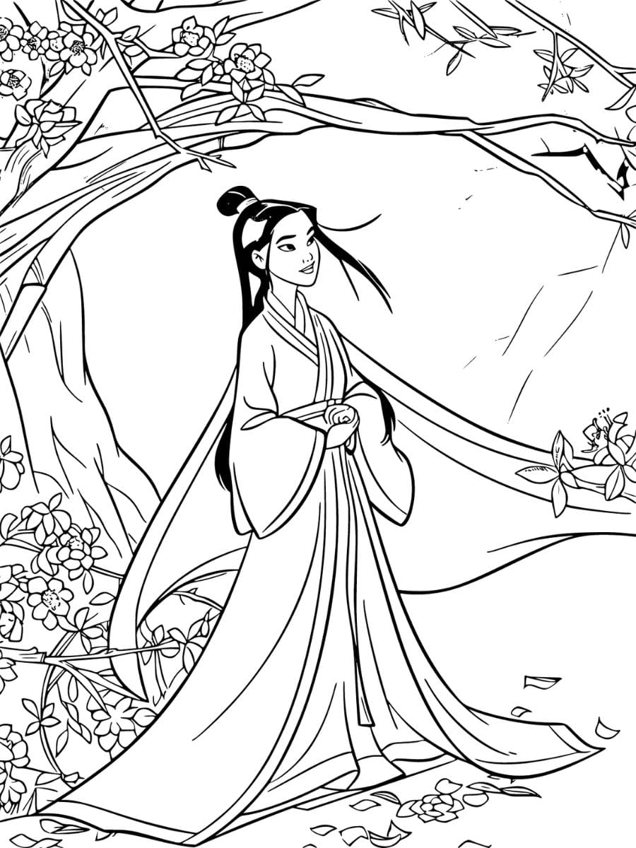 coloriage mulan 2