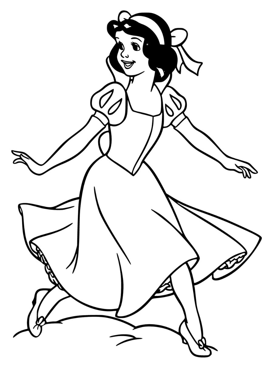 coloriages à imprimer blanche neige