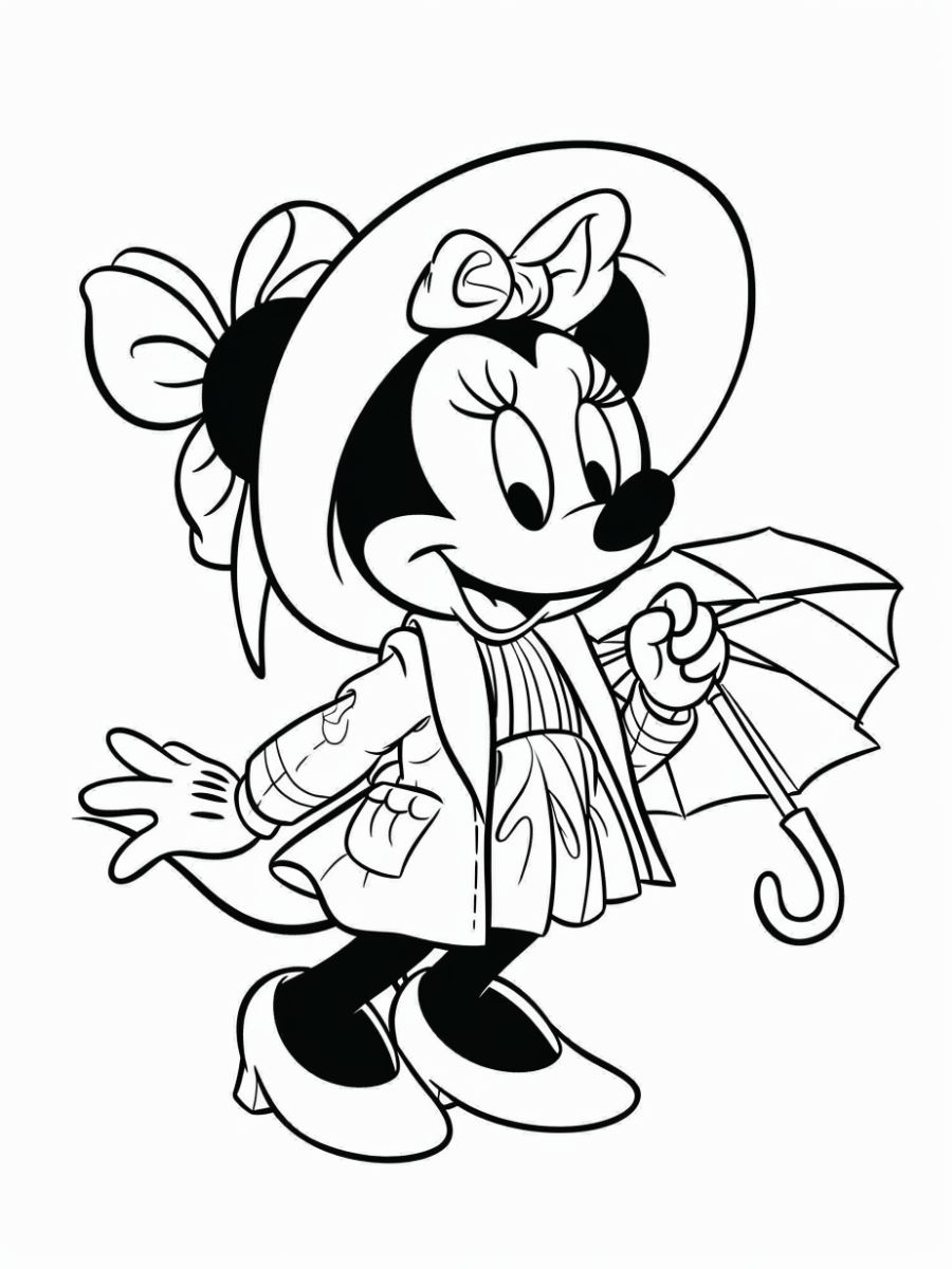 coloriages à imprimer minnie