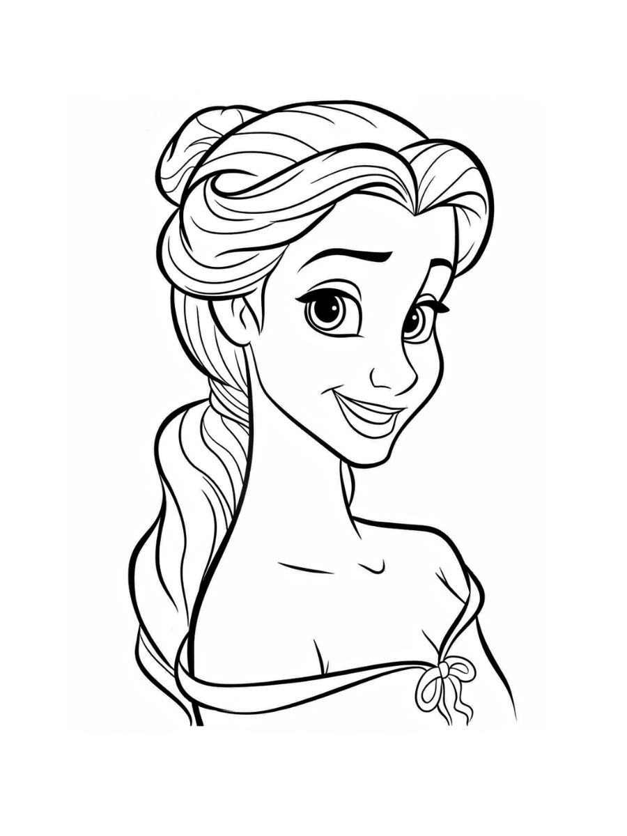 coloriages belle disney