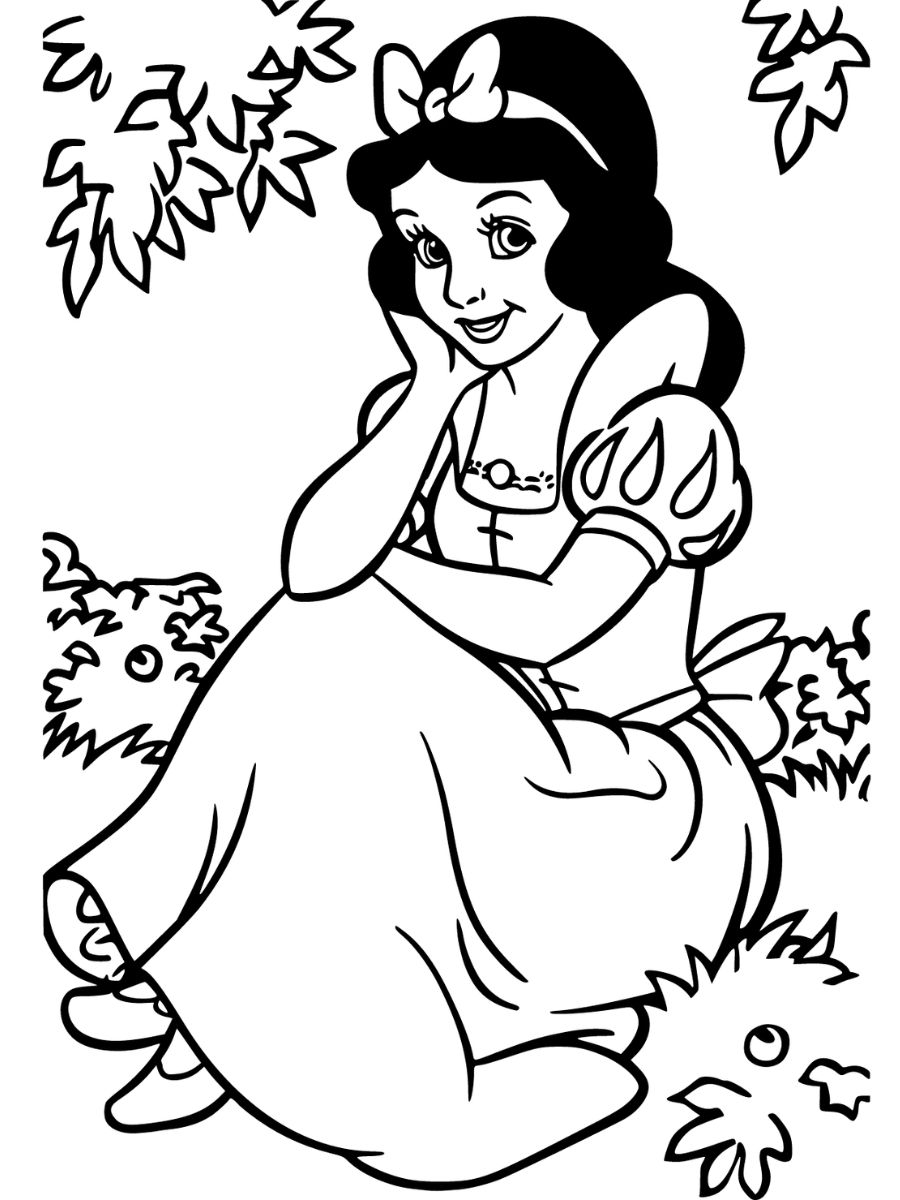 coloriages blanche neige