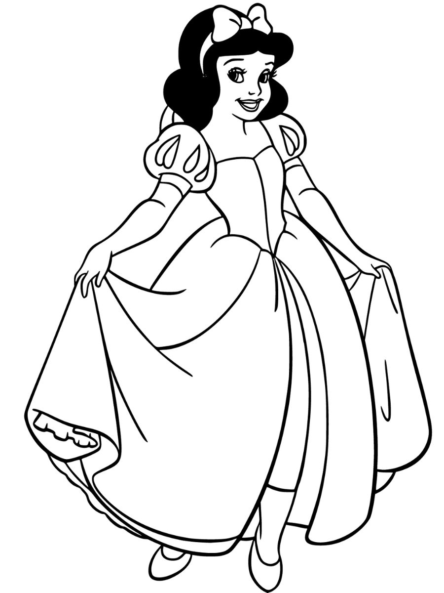 coloriages de blanche neige