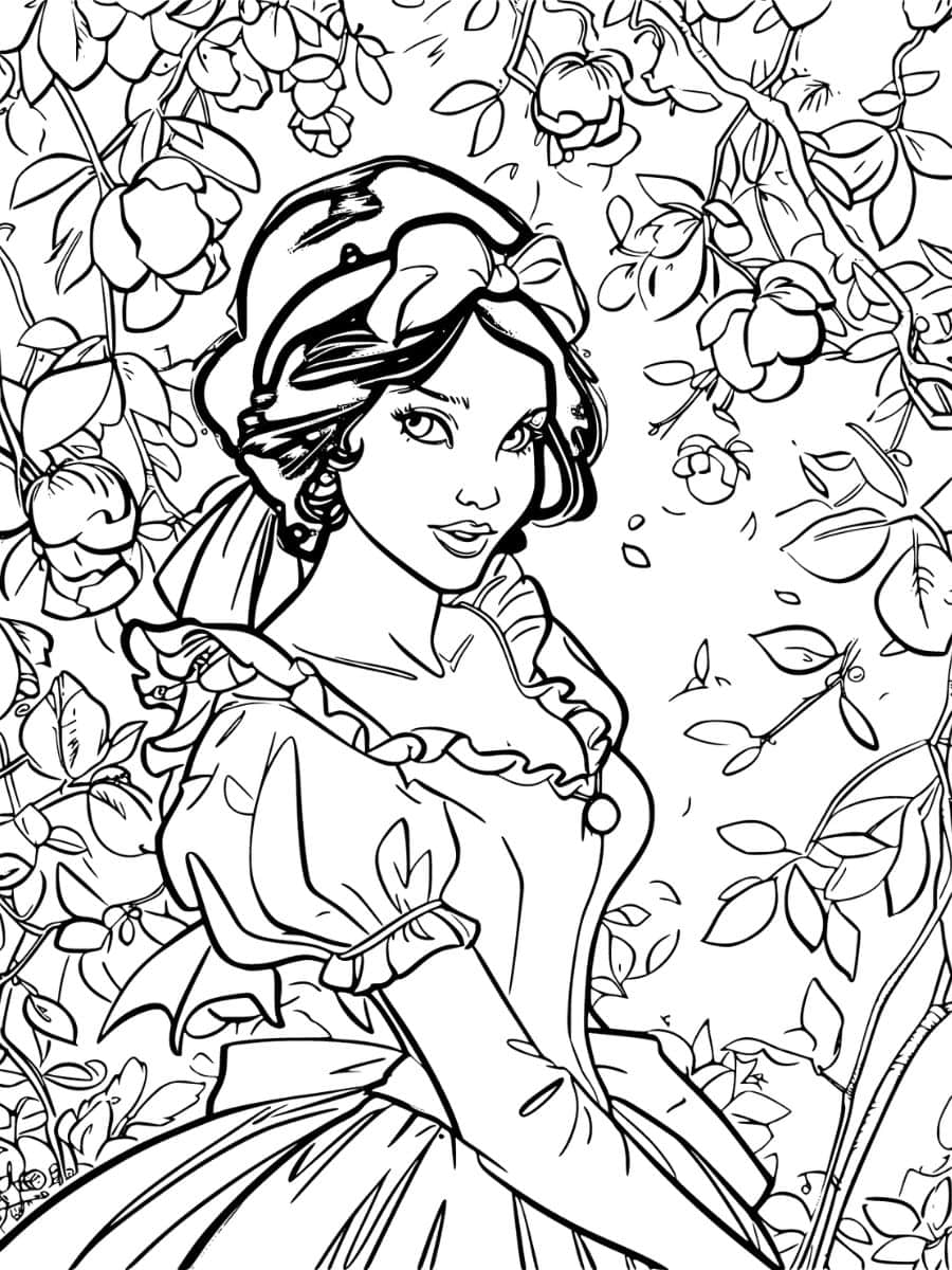 coloriages disney blanche neige