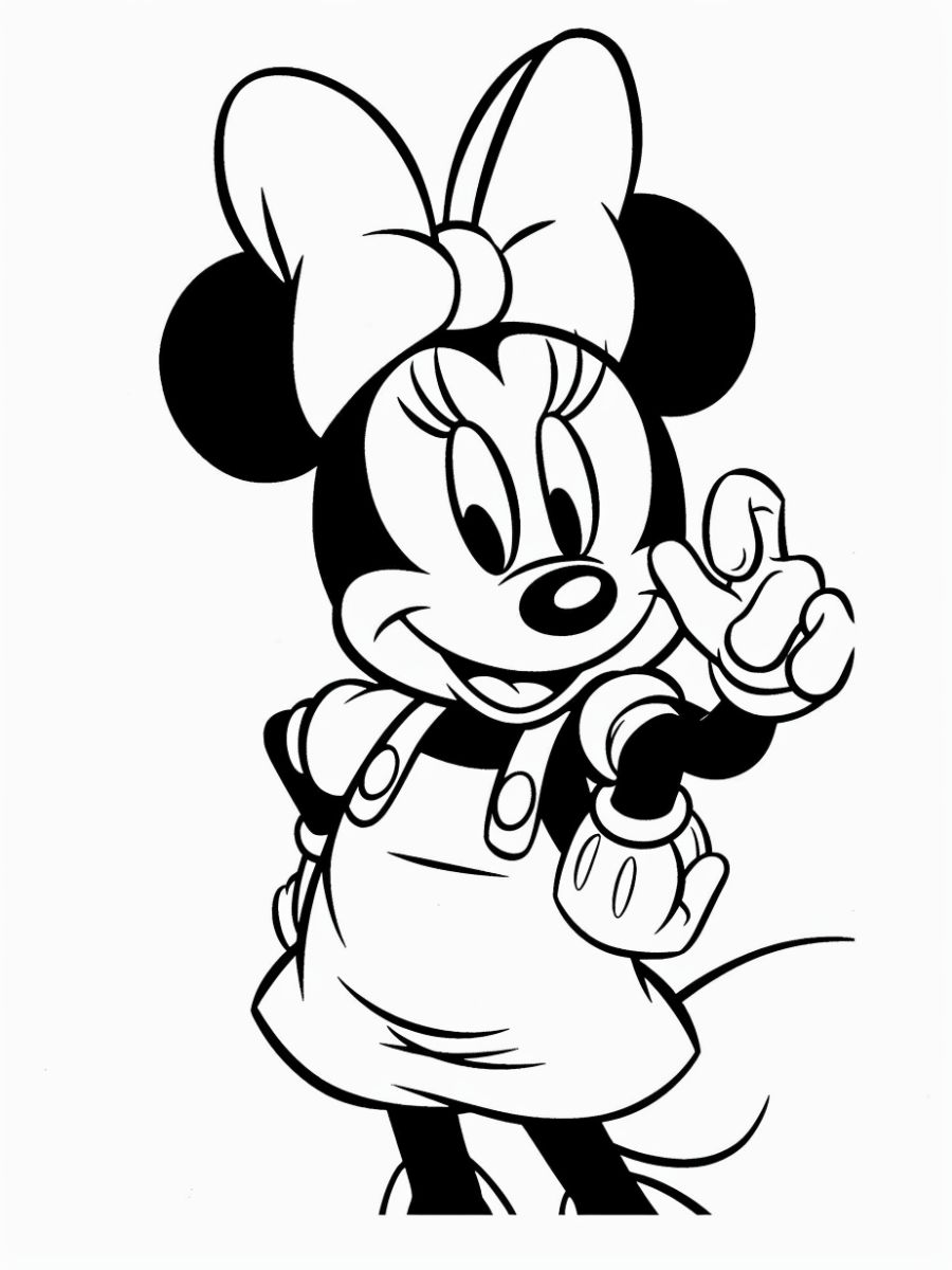 coloriages minnie à imprimer