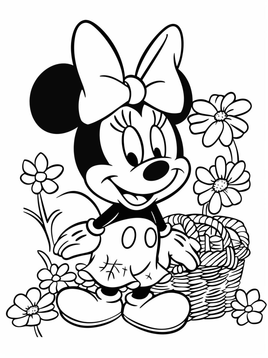 coloriages minnie mickey