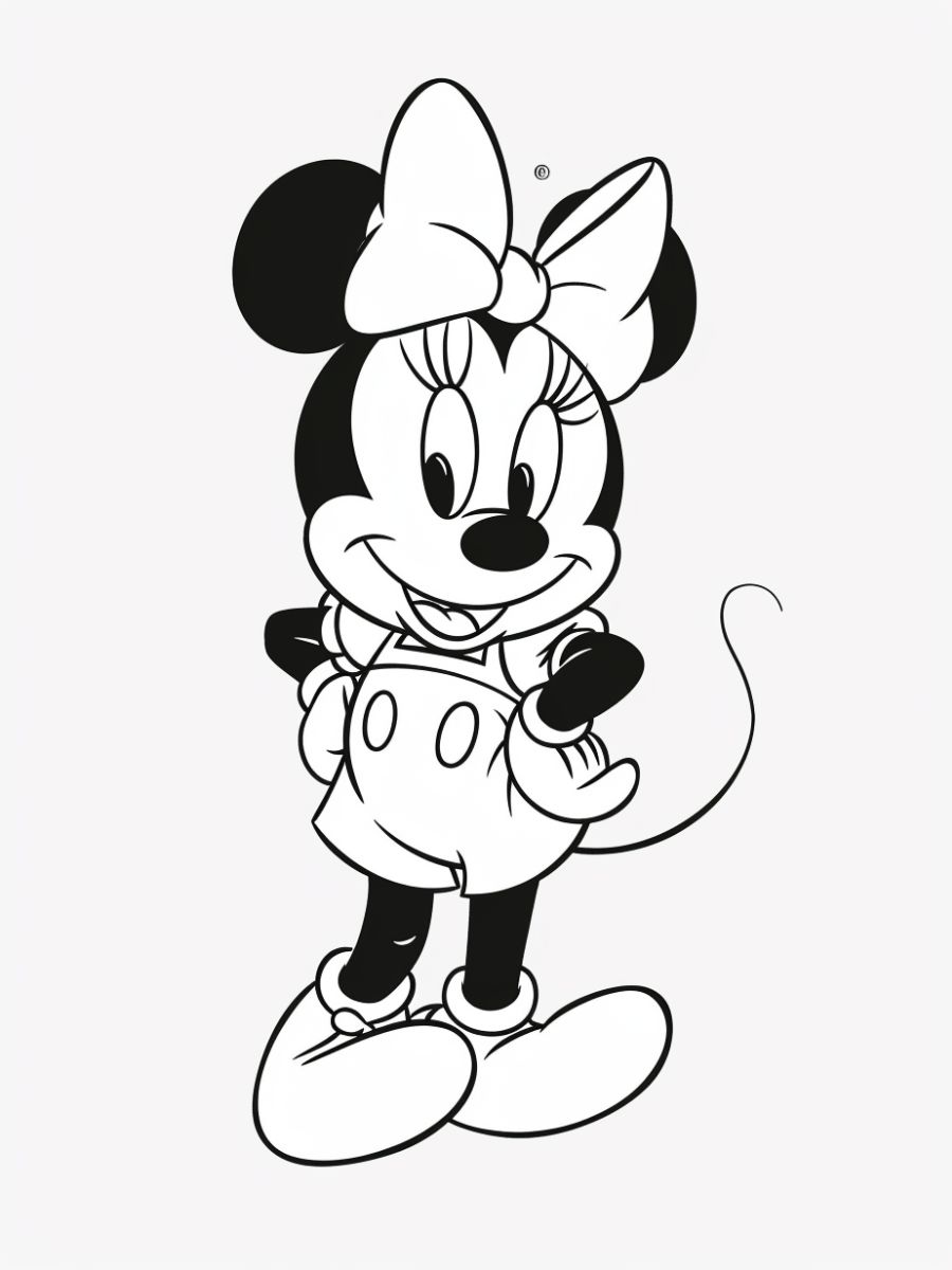 minnie coloriages