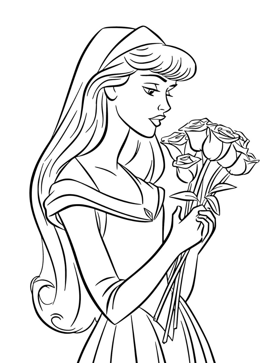 princesse aurore coloriage