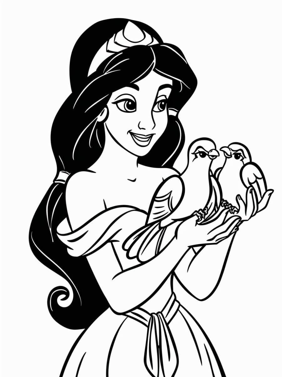 Coloriage Jasmine Disney