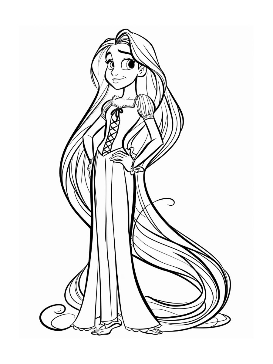 coloriage disney raiponce