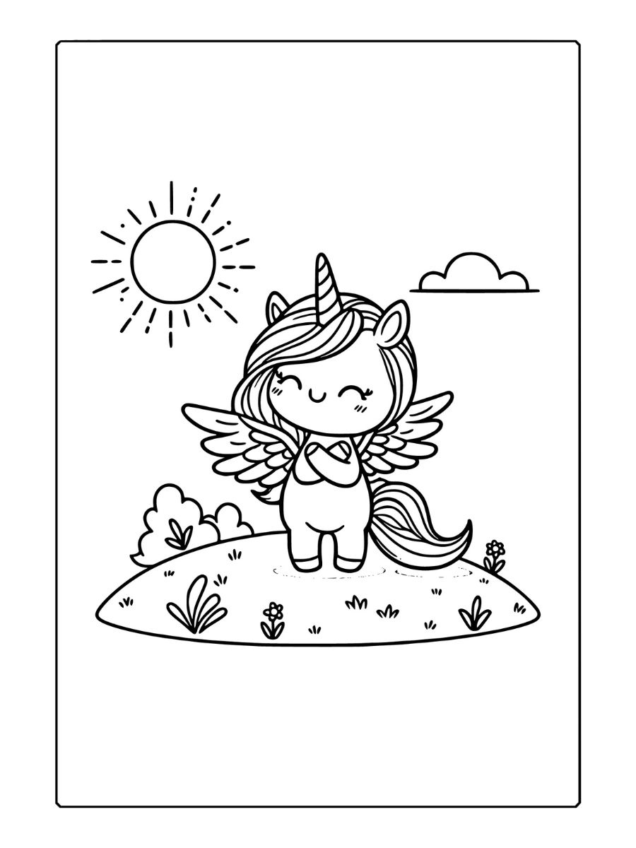 coloriage licorne a imprimer gratuit