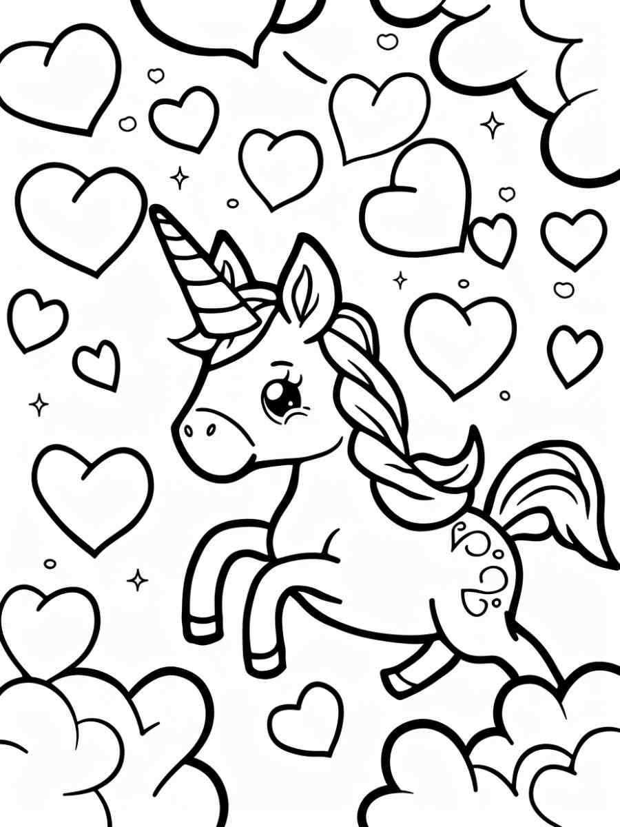 coloriage licorne a imprimer