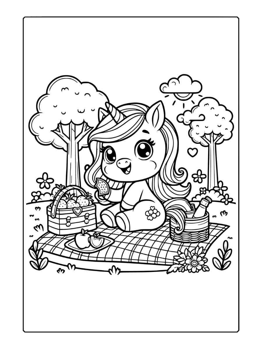 coloriage licorne imprimer