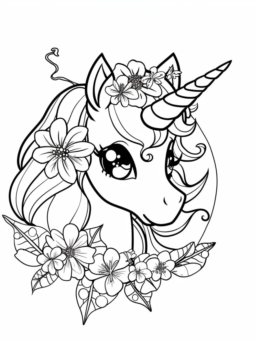 coloriage licorne