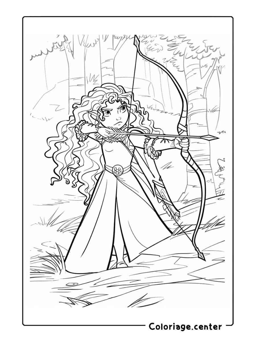 coloriage merida