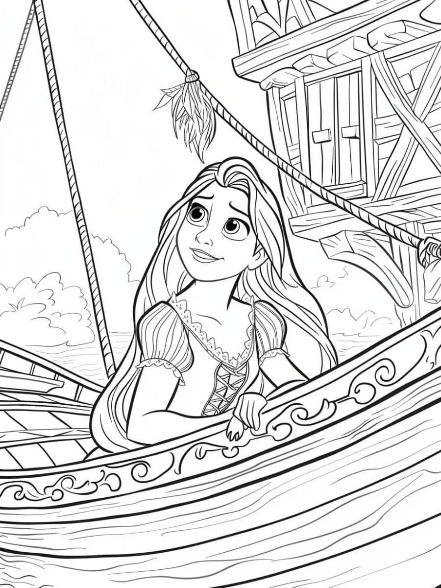 coloriage princesse disney raiponce