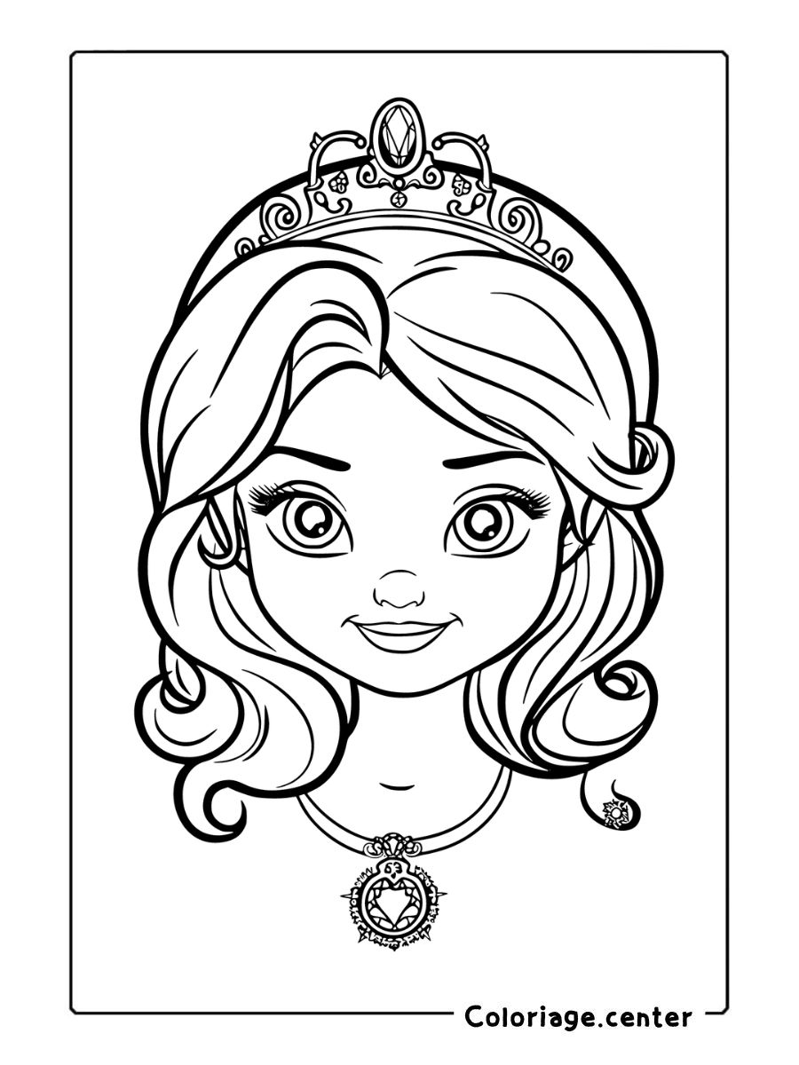 coloriage princesse sofia à imprimer gratuit