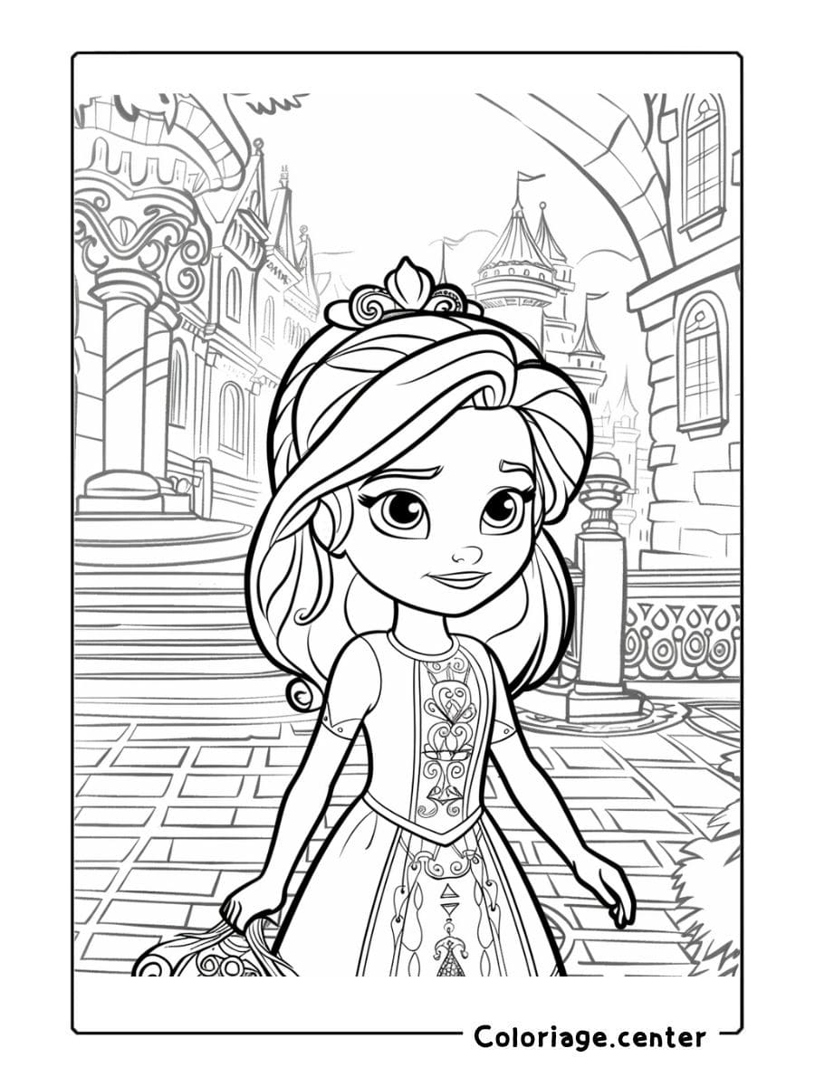 coloriage princesse sofia