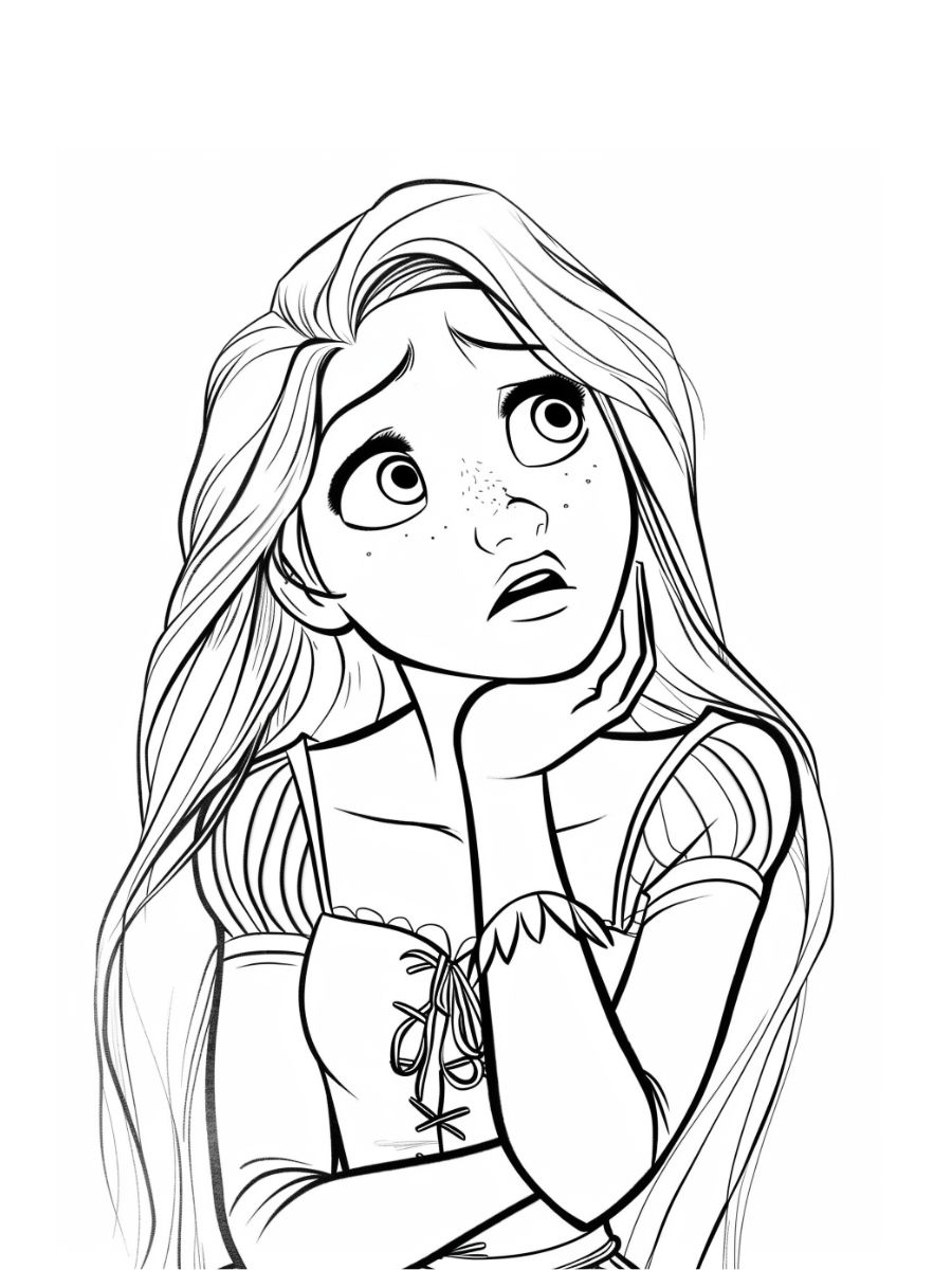 coloriage raiponce disney