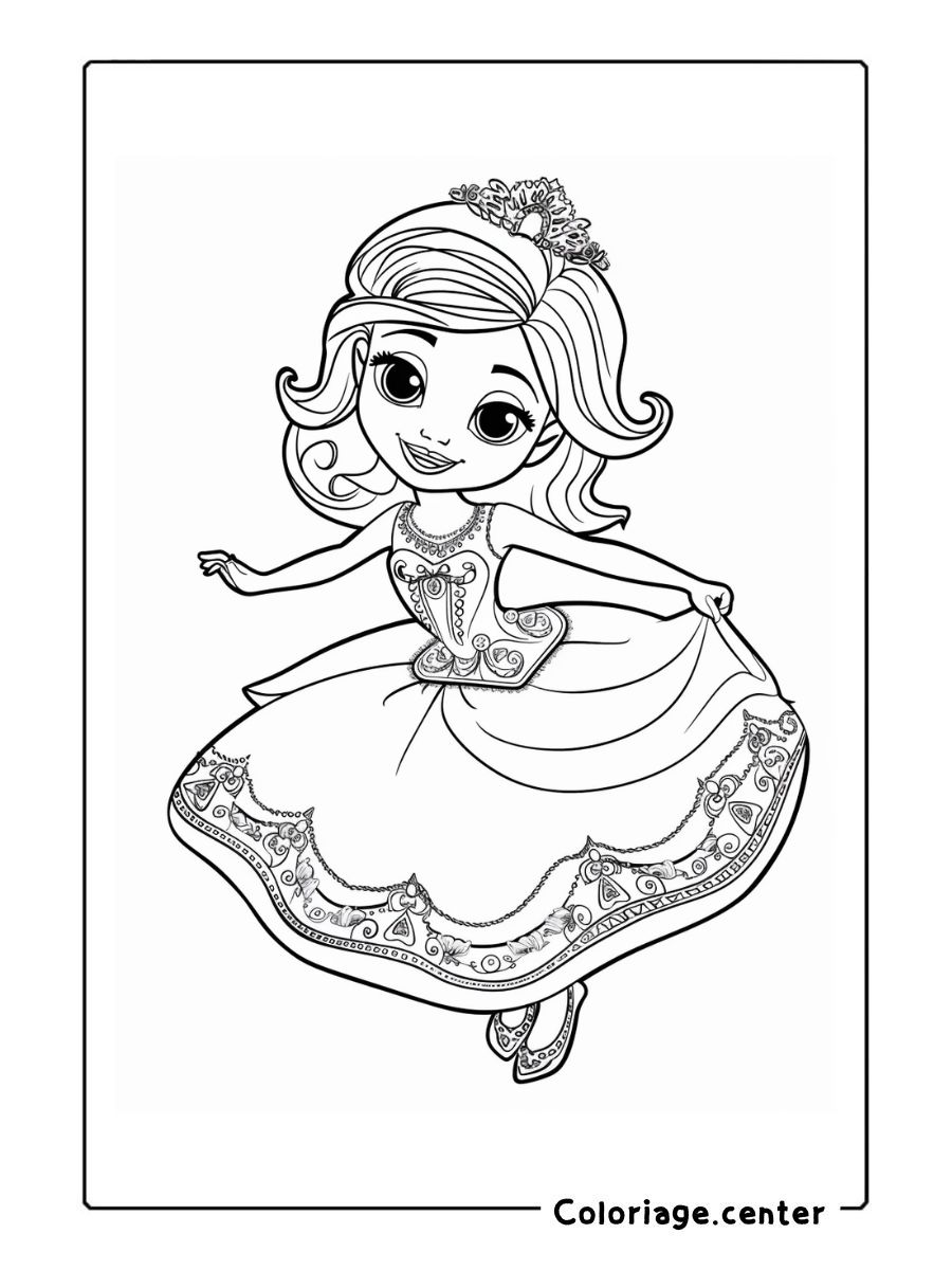 coloriage sofia