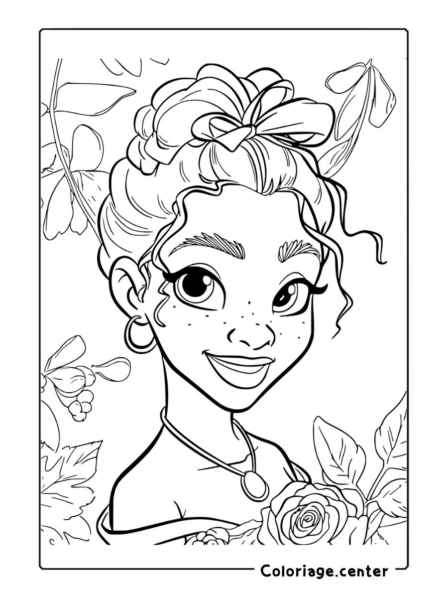 coloriage tiana