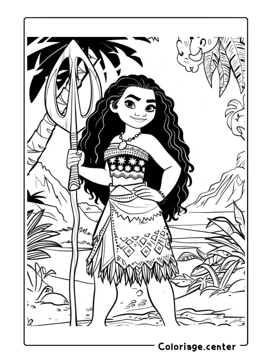 coloriage vaiana