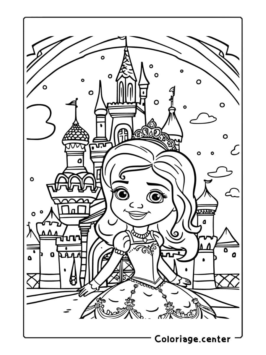 disney princesse sofia coloriage