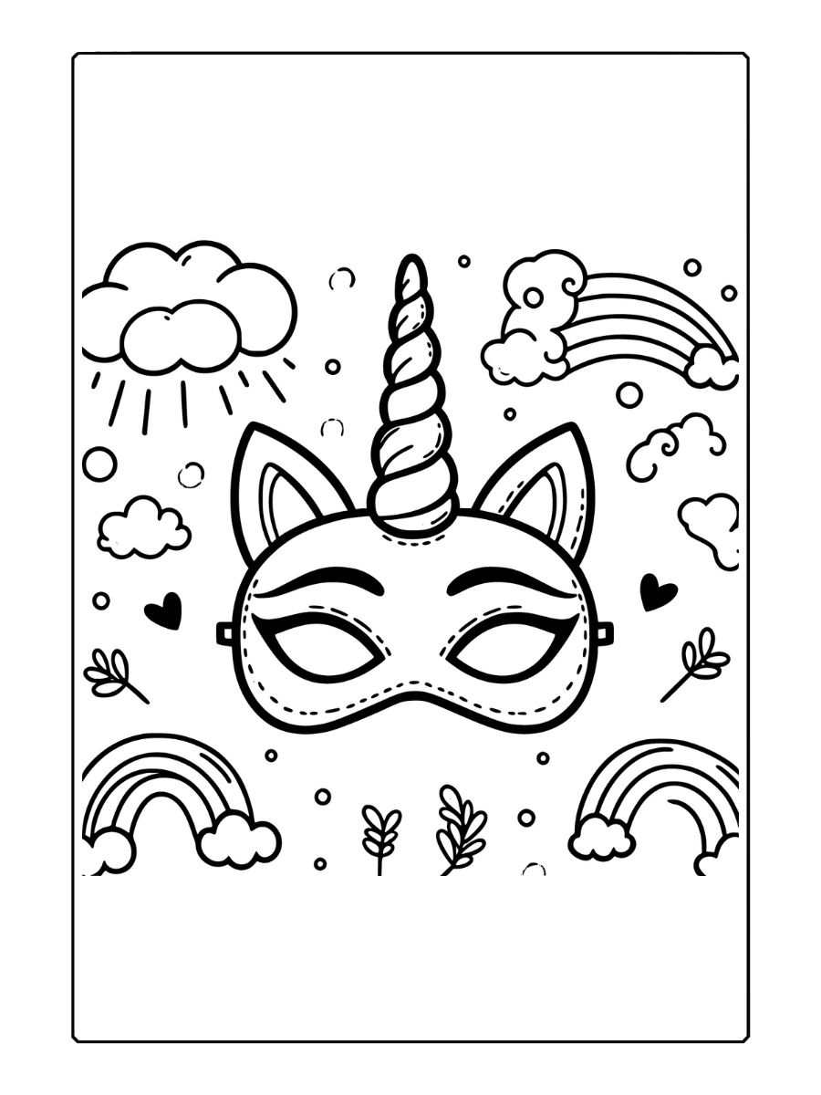 licorne à imprimer coloriage