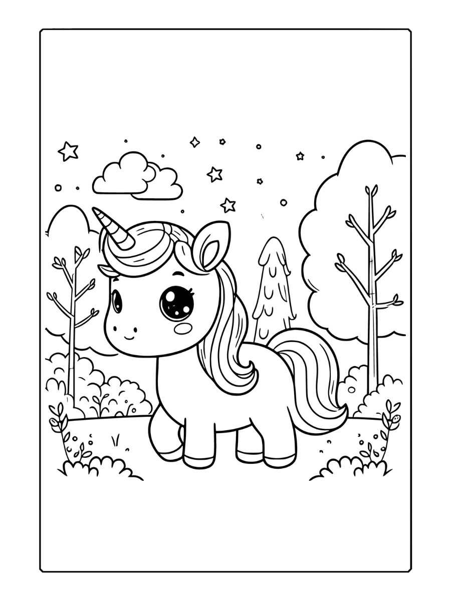 licorne coloriage à imprimer gratuit