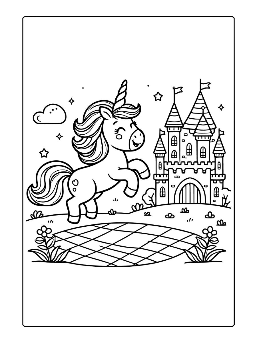 licorne coloriage