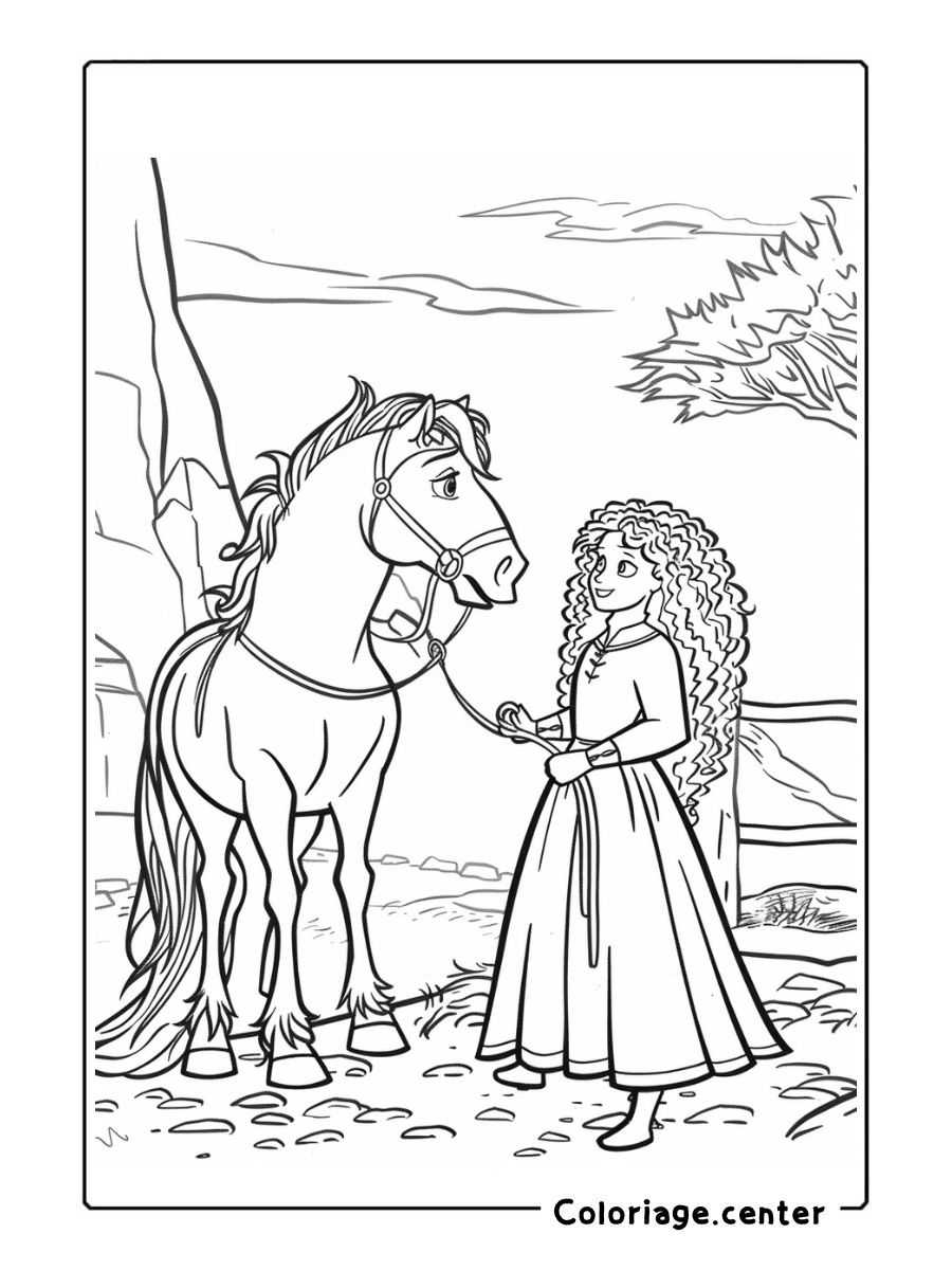 merida coloriage