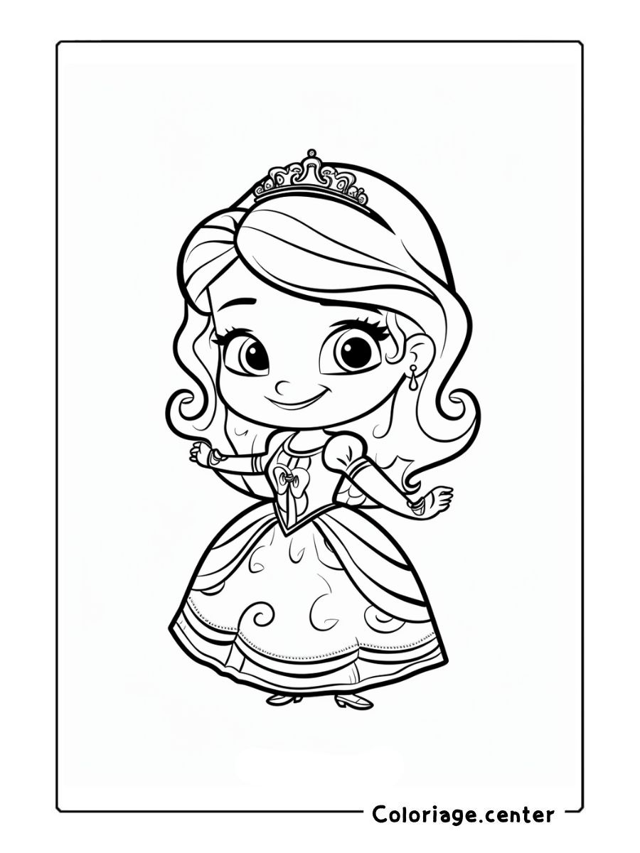 princesse sofia coloriage à imprimer